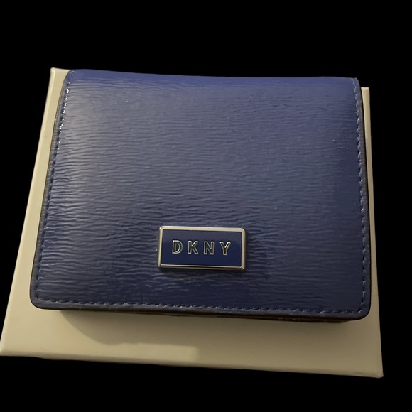 Dkny Bags Dkny Gigi Md Flat Bifold Wallet Blue Poshmark